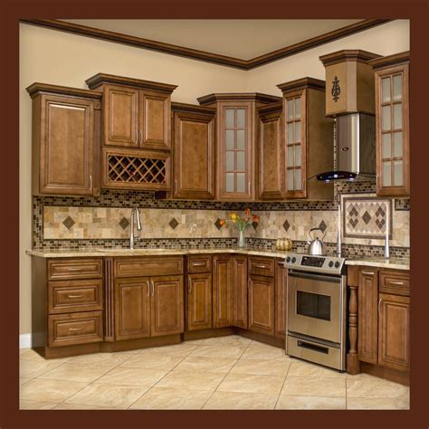 10x10 All Solid Wood Kitchen Cabinets Geneva Rta 18690 Kitchen