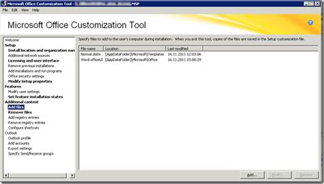 Customizing Office 2010 Setup With Oct Addingremoving Files Morgan