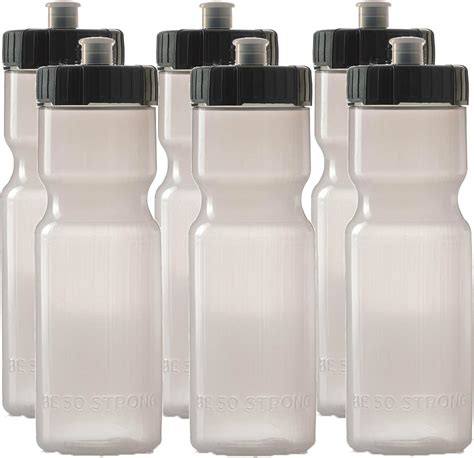 Sports Squeeze Water Bottles Set Of 6 Team Pack 22 Oz Bpa Free