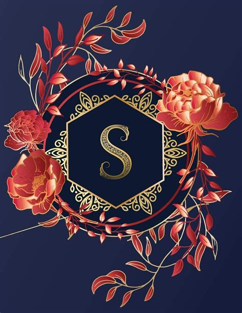 Letter S Floral Design Wallpaper Download Mobcup