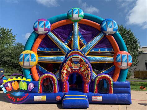 Ferris wheel rentals or carnival amusement ride rentals delivered to your site. iJump Party Rentals - Bounce House and Party Rentals Tomball
