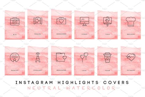 Have an idea for a new highlight? Watercolor Instagram Highlight Cover | Custom-Designed ...