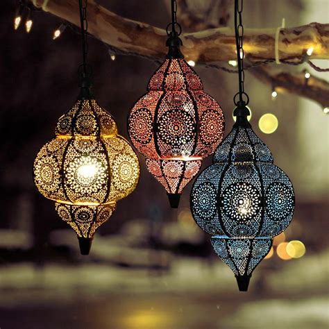 Crystal decorations hang from the rim of the top, while a sturdy brass piece holds it all together at the bottom. Valentine's Oriental Pendant Arabian Moroccan Ceiling ...