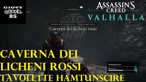 Assassin S Creed Valhalla Caverna Dei Licheni Rossi Tavolette Tesori