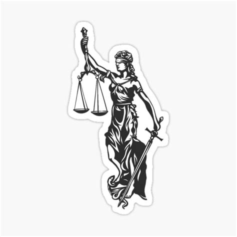 Lady Justice Stickers For Sale Lady Justice Body Art Tattoos