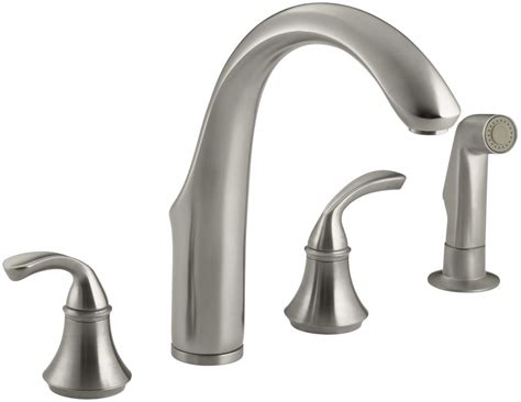 Kohler kitchen faucet parts can make your kitchen more fashionable. Faucet.com | K-10445-BN in Brushed Nickel by Kohler