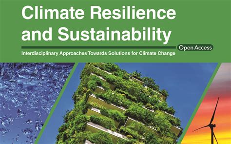 New Online Journal Climate Resilience And Sustainability Royal
