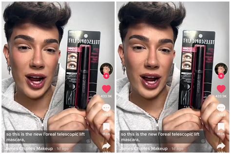 Video James Charles Reacts To Mikayla Nogueira Using Wispy Eyelashes For Loreal Telescopic