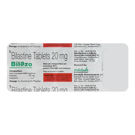 To date, bilastine 20 mg tablets is also. BILAZO Tablet 10's - Buy Medicines online at Best Price ...