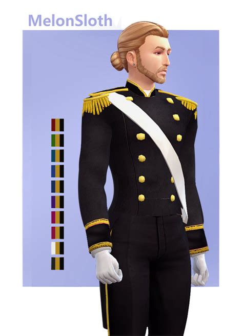 Victorian Uniform Jacket Sims 4 Men Clothing Royal Clothes Sims
