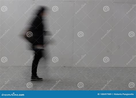 Blurry Person Walking Stock Image Image Of Urban People 108497989