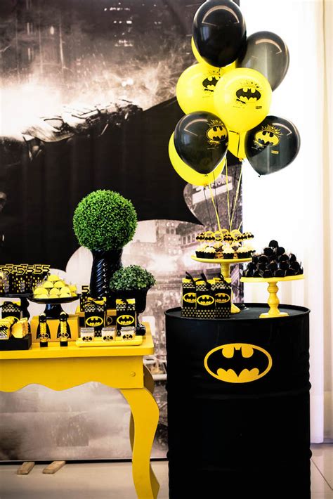 I put this party together awhile ago for a kit i made for the pink peppermint prints etsy shop so i wanted to share it in case you are looking for batman party ideas…especially batman party foods. Kara's Party Ideas Black and Yellow Batman Birthday Party ...