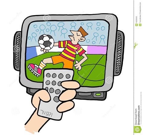 Watch football online free is a live streaming guide dedicated to helping our friends find out how to watch football games online for free. Tv fanatic 4 stock vector. Illustration of watching ...