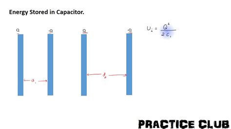 Energy Stored In Capacitor The Formula For Energy Stored In Capacitor Youtube