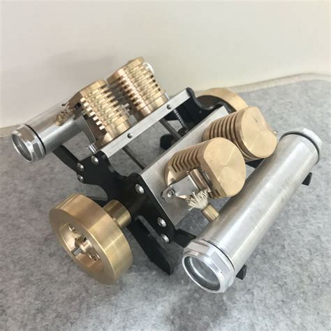 Stirling Engine Kit V Shape Four Cylinder Vacuum Suction V4 Engine