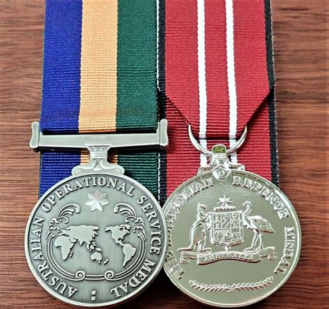 Australian Operational Service Medal Group Replica Anzac Mounted To