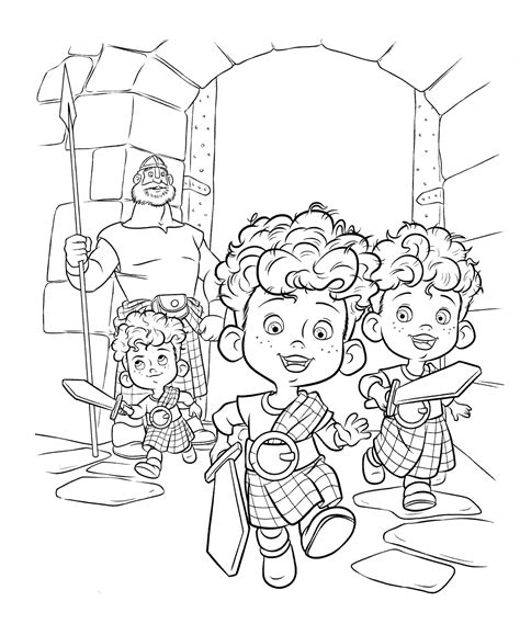 Merida coloring pages for kids. Brave coloring pages to download and print for free