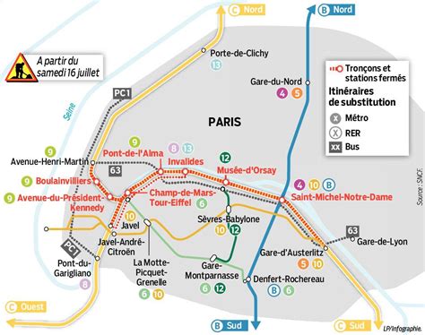 Paris Le Tronçon Central Du Rer C Ferme Six Semaines Pour Travaux