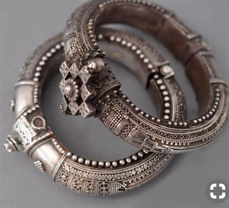 Ividhiparmar Indian Silver Bangles Bracelet Antique Silver Jewelry