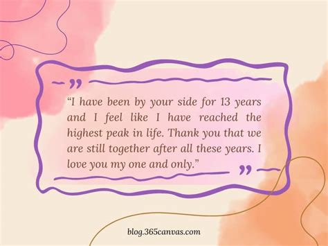 60 Sweetest 13th Year Wedding Anniversary Quotes Messages Wishes
