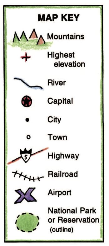 Symbols In A Map Key Maps For The Classroom