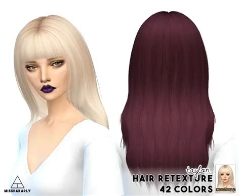 Sims 4 Hairs Miss Paraply Ade Hair Retextured