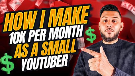 How To Make 10k Per Month As A Small Youtuber Full Course Youtube