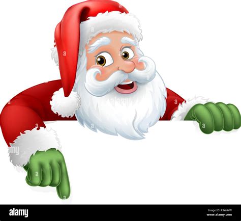 Santa Claus Personaje De Dibujos Animados De Navidad Imagen Vector De