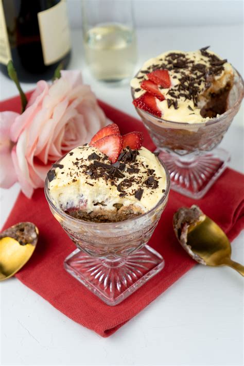 Just In Time For Valentines Day This Chocolate Strawberry Tiramisu For Two Is Perfect