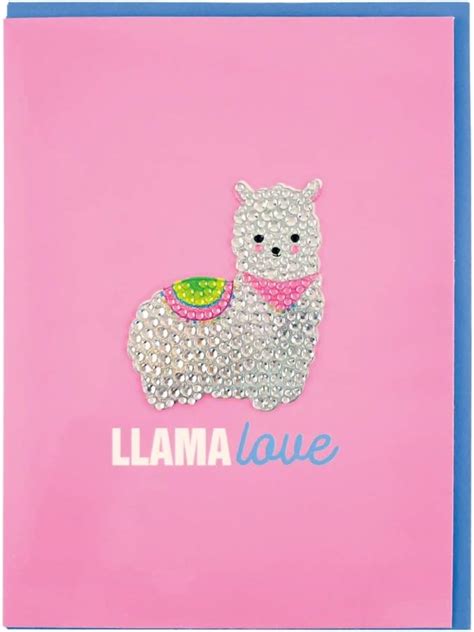 Iscream Colorful Llama Love Greeting Card With Removable