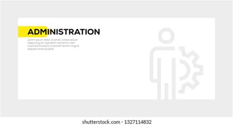 Administration Banner Concept Stock Vector Royalty Free 1327114832