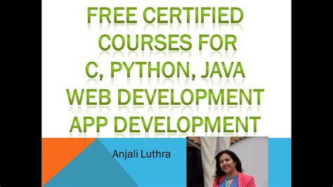 Web development in python courses from top universities and industry leaders. Free Certification Courses for C, Java, Python, Web ...
