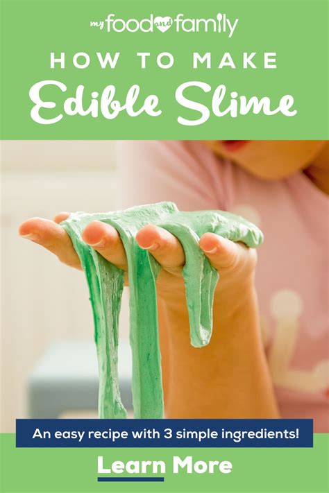 How To Make Edible Slime Edible Slime Edible Slime Recipe Gelatin