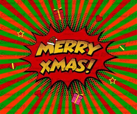 merry christmas pop art png file for sublimation transfer etsy