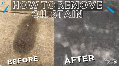 How To Remove An Oil Stain From Concrete Driveway Youtube
