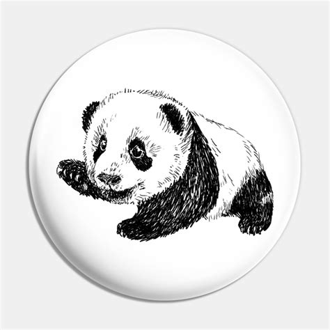 Baby Panda Print Panda Pin Teepublic