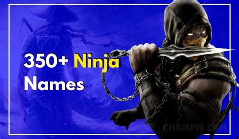 350 Ninja Names For Your Fantasy Character
