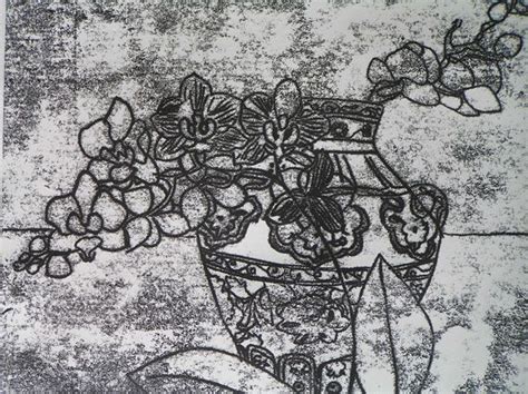 Vase Of Flowers Monoprint By Lyn Berwick Monoprint Printmaking Art