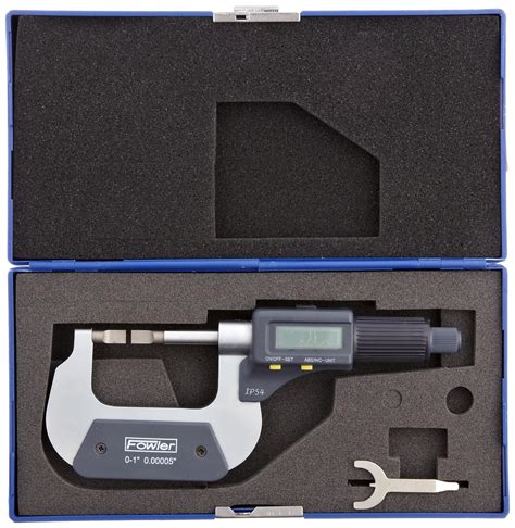 Fowler 54 860 241 Electronic Ip54 Blade Micrometer 0 10 25mm