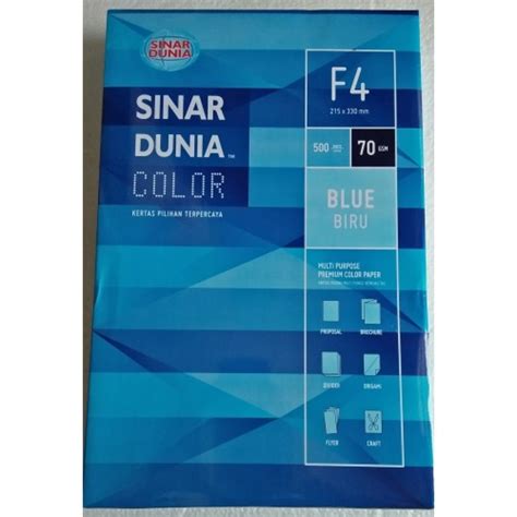 Kertas Hvs Warna Biru 70 Gr