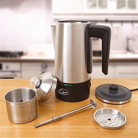 Quest 35200 Stainless Steel Cordless Electric Coffee Percolator With Integrated 5025301352004 Ebay