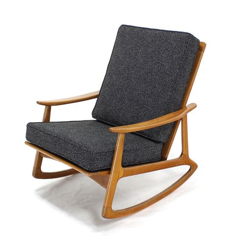 Great savings & free delivery / collection on many items. Danish Modern Rocking Lounge Chair New Upholstery For Sale ...
