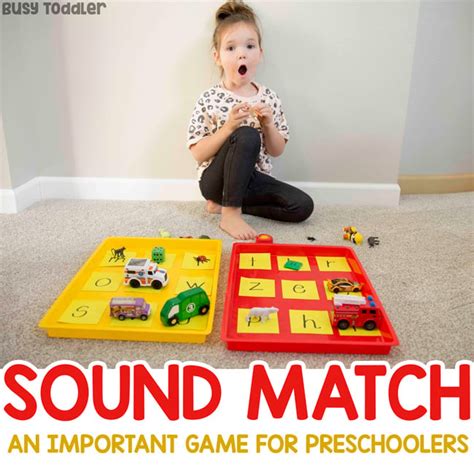 Hearing Sounds Pre Reading Activity Busy Toddler