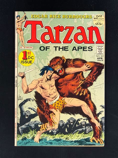 tarzan 207 1972 vf 1st dc tarzan origin of tarzan comic books bronze age dc comics