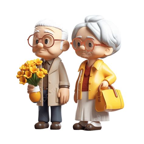 ilustración del día de los abuelos para personas mayores png abuelo abuela festival png