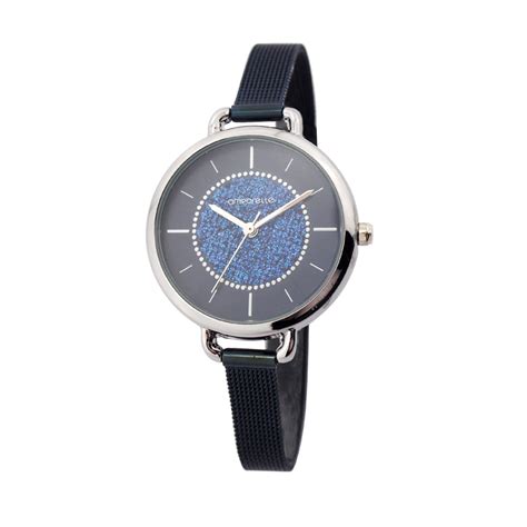 Livraison gratuite et garantie 2 ans ! Montre Femme Amporelle maille milanaise bleue P100553-H2 ...