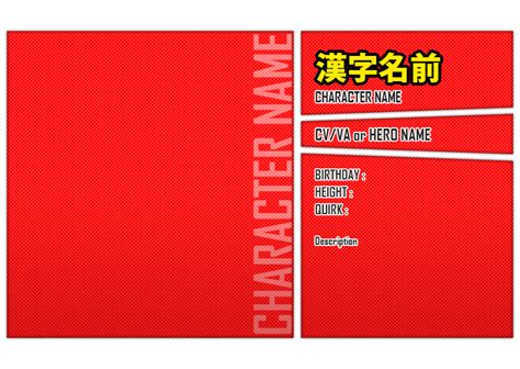 [F2U] PSD DOWNLOAD - BNHA Character Template by megumar on DeviantArt