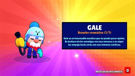 Gale is the first chromatic rarity brawler! Nuevo Brawler Gale en Brawl Stars | WEBSCOMGT - YouTube