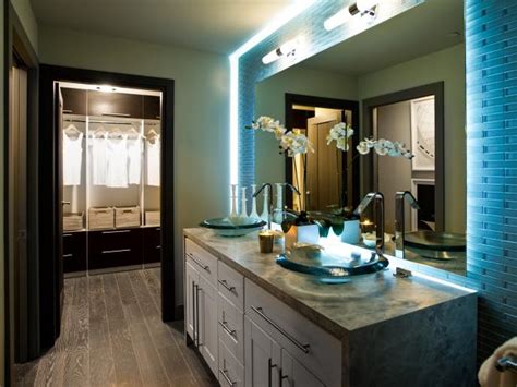 The reason why that works is that the window is. Contemporary Master Bathroom With Backlit Vanity | HGTV