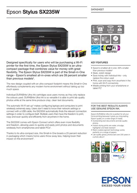 Make sure the printer usb cable unplugged from laptop or computer 3. Installer Imprimante Epson Stylus Sx435W En Wifi / Epson ...